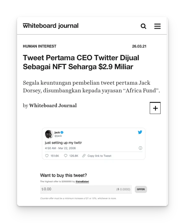 Apa saja yang bisa dimonetisasi? Salah satunya NFT