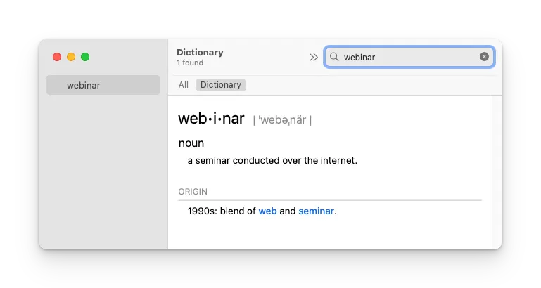 Menurut kamus Oxford, pengertian webinar adalah seminar yang diadakan secara online