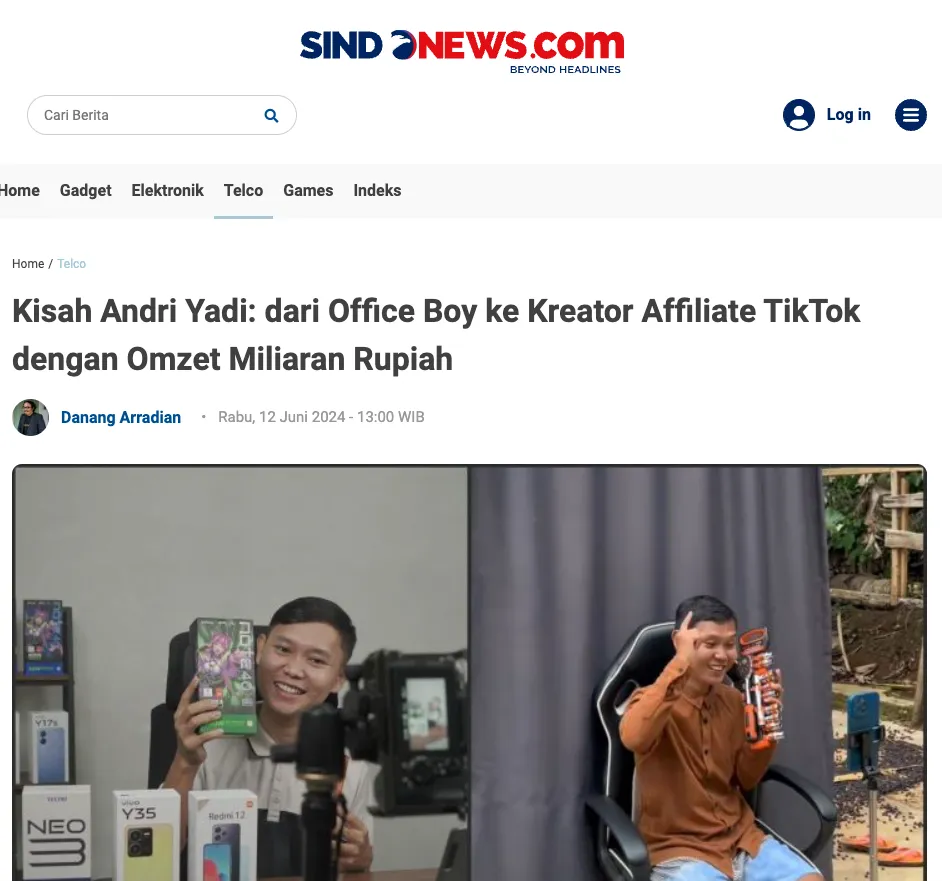 bisnis online menjanjikan sebagai afiliator di media sosial