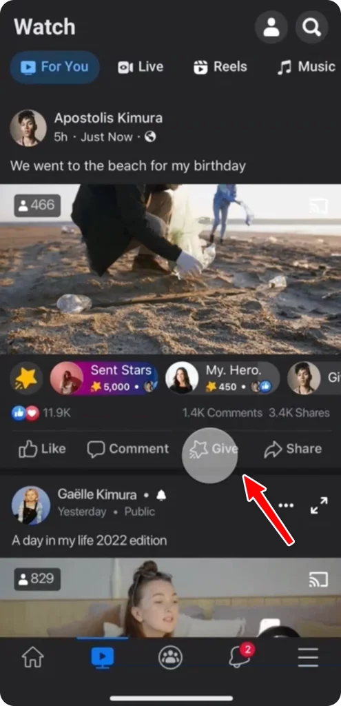 Bagi content creator, cara menghasilkan uang di Facebook bisa lewat fitur Stars