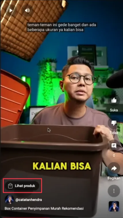 penghasilan YouTube bisa berasal dari afiliasi YouTube Shopping di konten Short