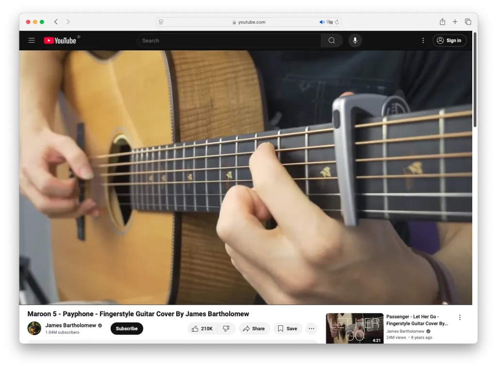 Ide konten YouTube untuk introvert yaitu musik akustik