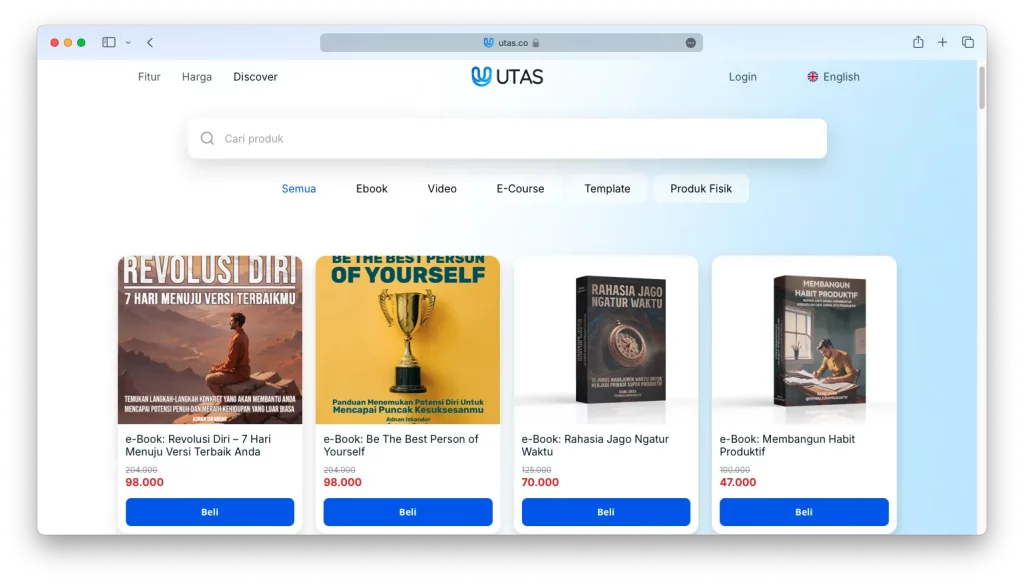 cara jual produk digital dengan platform khusus