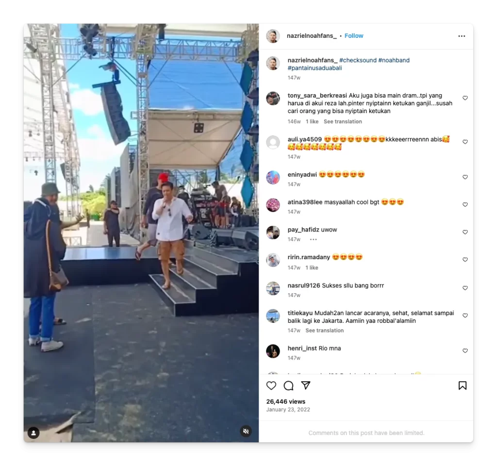 contoh konten instagram tanpa wajah behind the scene