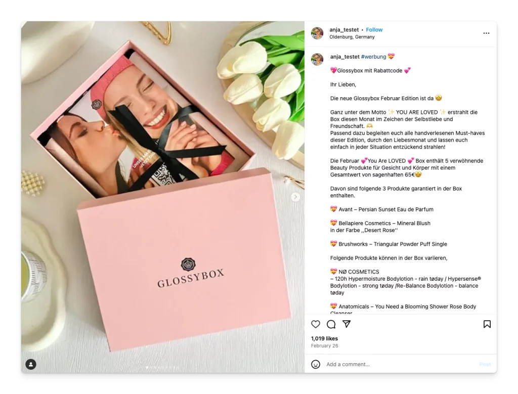 contoh konten instagram tanpa wajah unboxing produk kecantikan