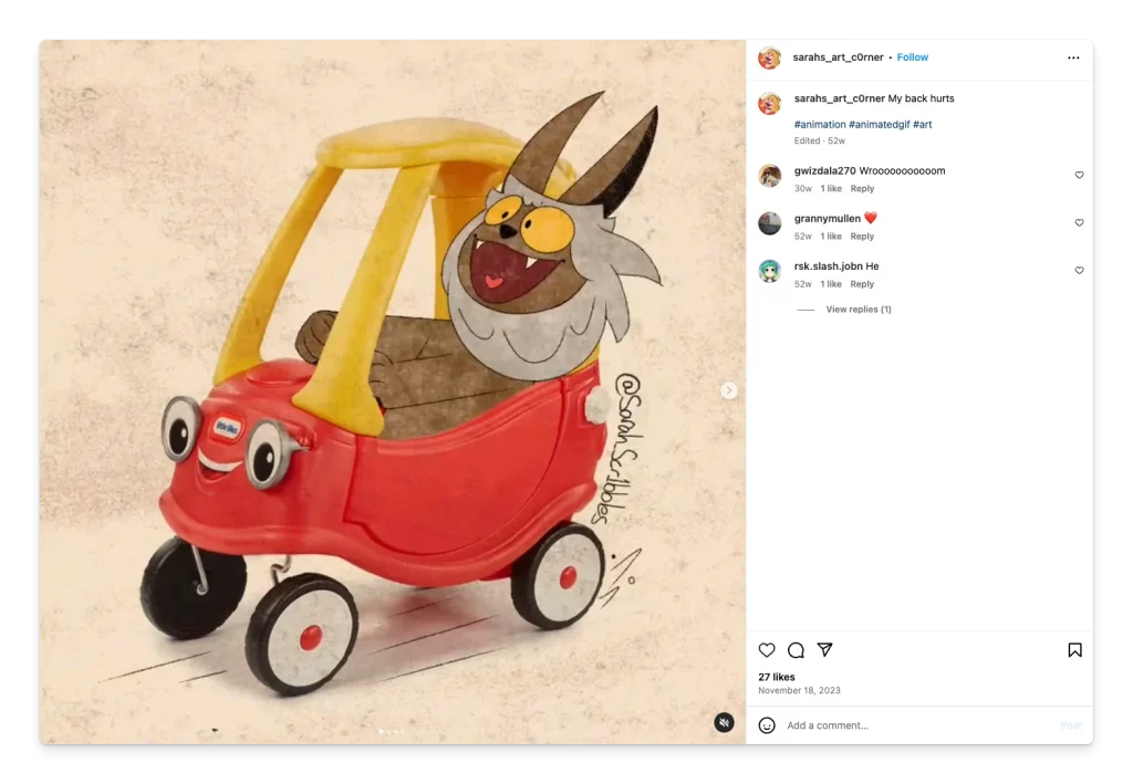 ide konten Instagram tanpa wajah animasi GIF