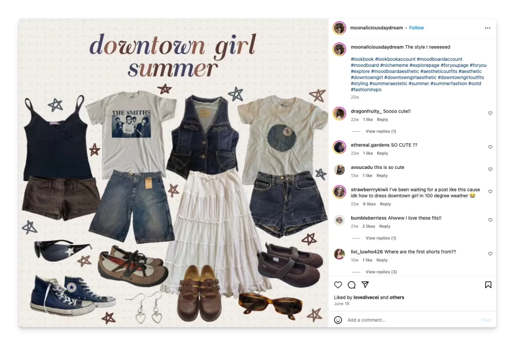 ide konten Instagram tanpa wajah moodboard