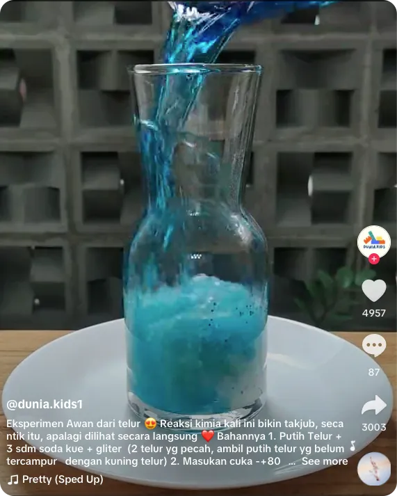 ide konten TikTok untuk introvert dengan eksperimen fisika