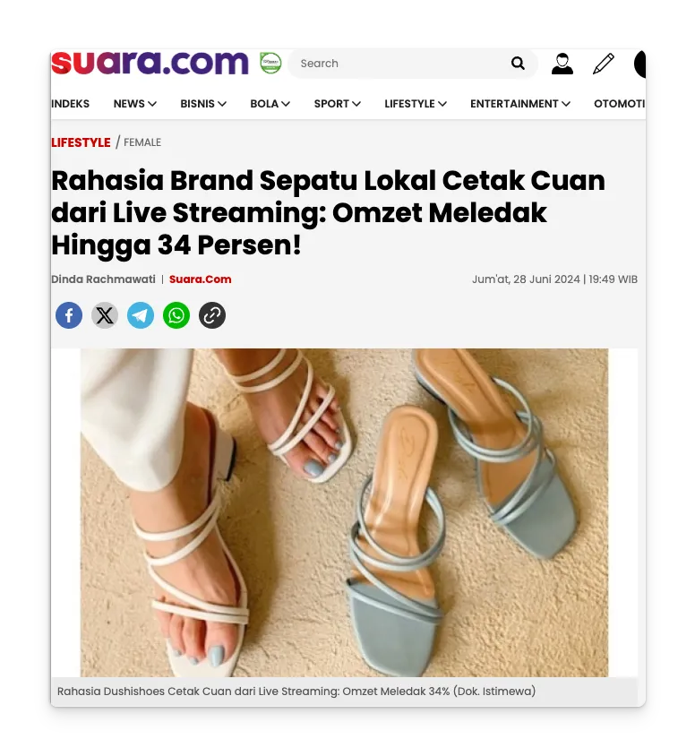 jualan online paling laris yaitu sepatu wanita