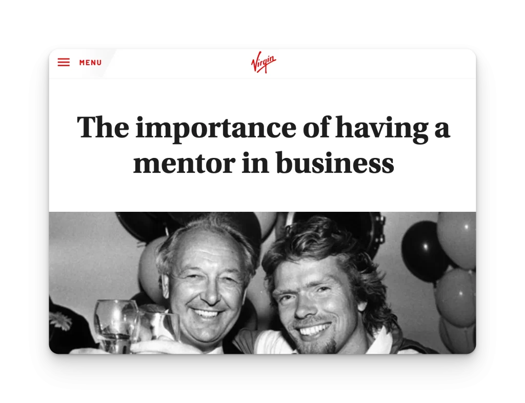 contoh kegiatan mentoring sering dilakukan pebisnis sukses seperti Richard branson