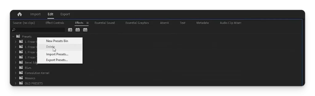 Cara Membuat Preset di Adobe Premiere Pro