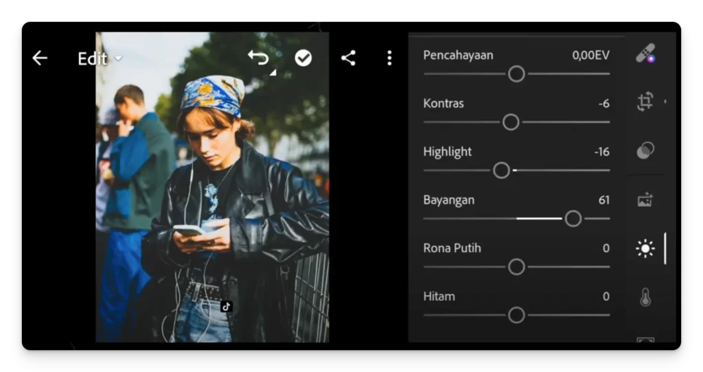 Contoh preset foto video dengan tema Vintage