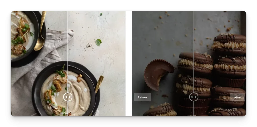 Food photography akan lebih mudah dan berkualitas dengan menggunakan preset