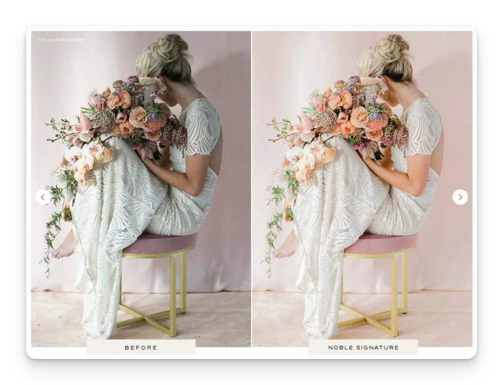 Preset bisa digunakan untuk foto wedding
