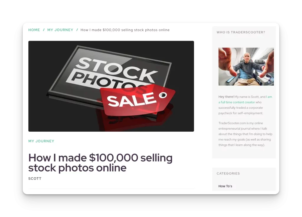 bisnis tanpa modal di hp dengan jualan stock photo