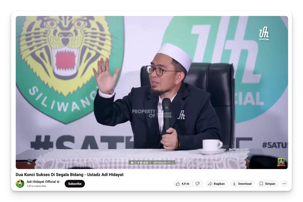 konten islam yang paling umum adalah konten dakwah