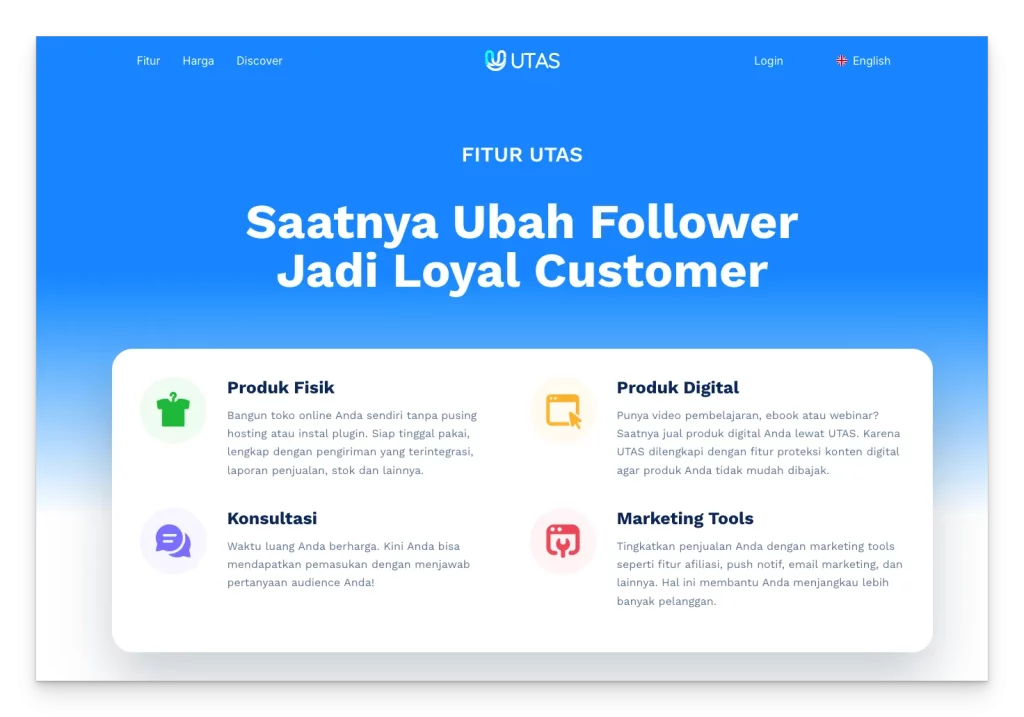 Utas bisa menjadi platform untuk jualan produk prompt AI