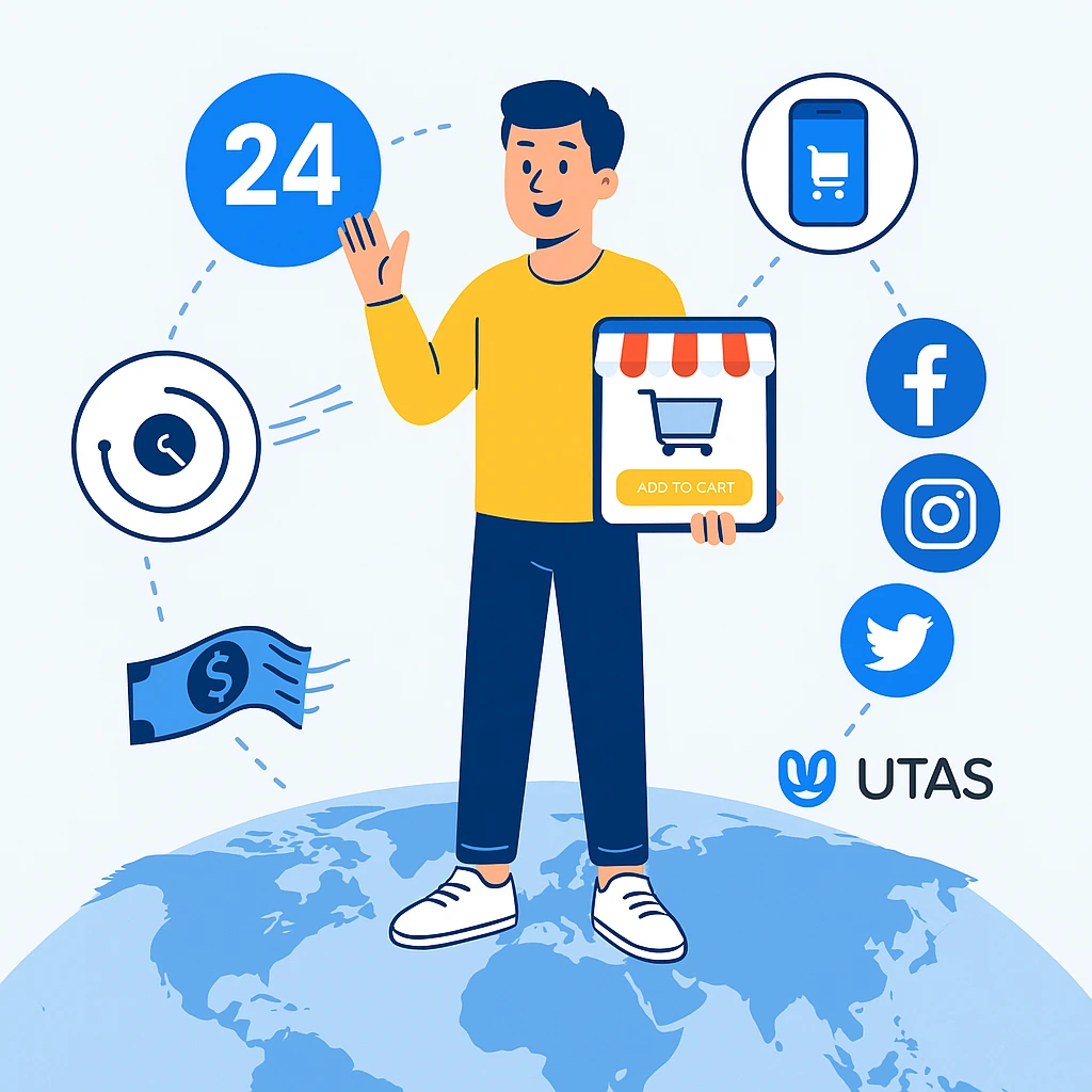 ilustrasi manfaat toko online