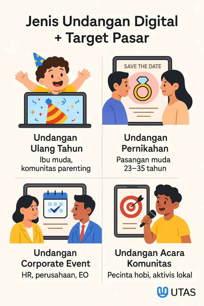 visual mapping jenis undangan digital