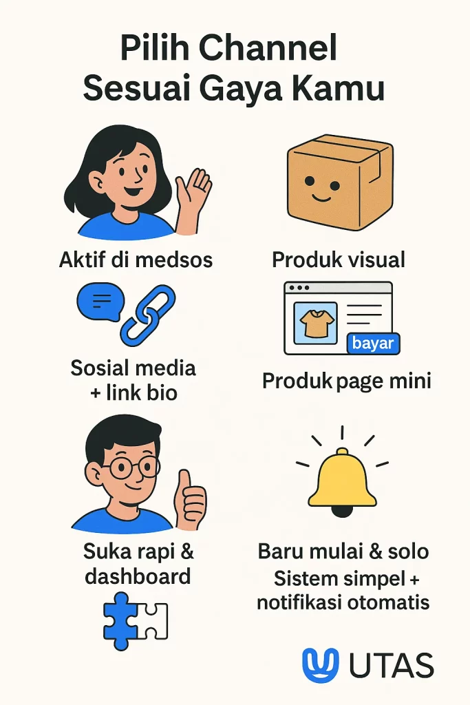 pilih channel sesuai gaya kamu